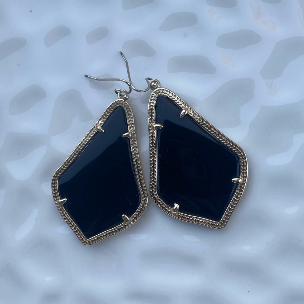 Kendra Scott Black Alexandra Earrings